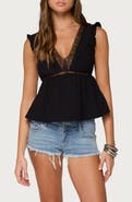 EDIKTED Meadow Cotton Lace Top