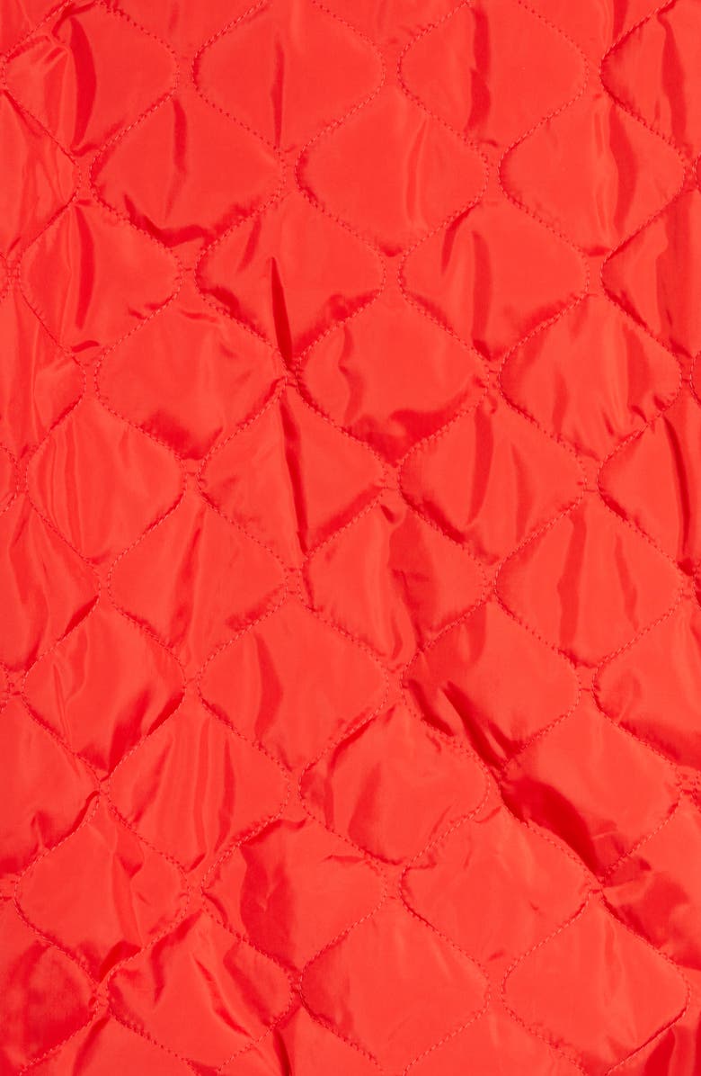 Zella Quilted Bomber Jacket, Alternate, color, Red Firelight