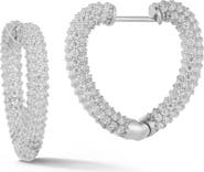 GLAZE JEWELRY Heart Hoop Earrings