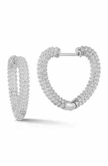 GLAZE JEWELRY Heart Hoop Earrings