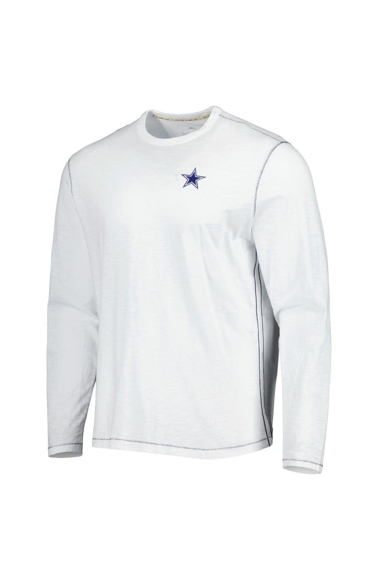 Tommy Bahama Men's Tommy Bahama White Dallas Cowboys Laces Out Billboard Long Sleeve T-Shirt, Alternate, color, White