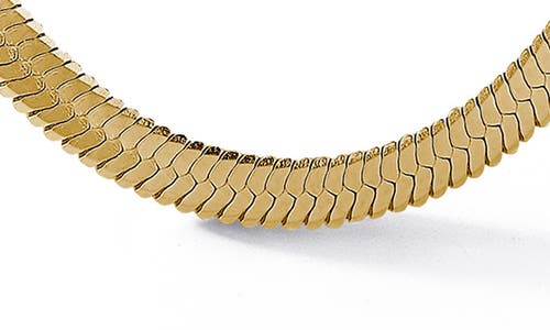 Yield Of Men Herringbone Chain Necklace In Gold
