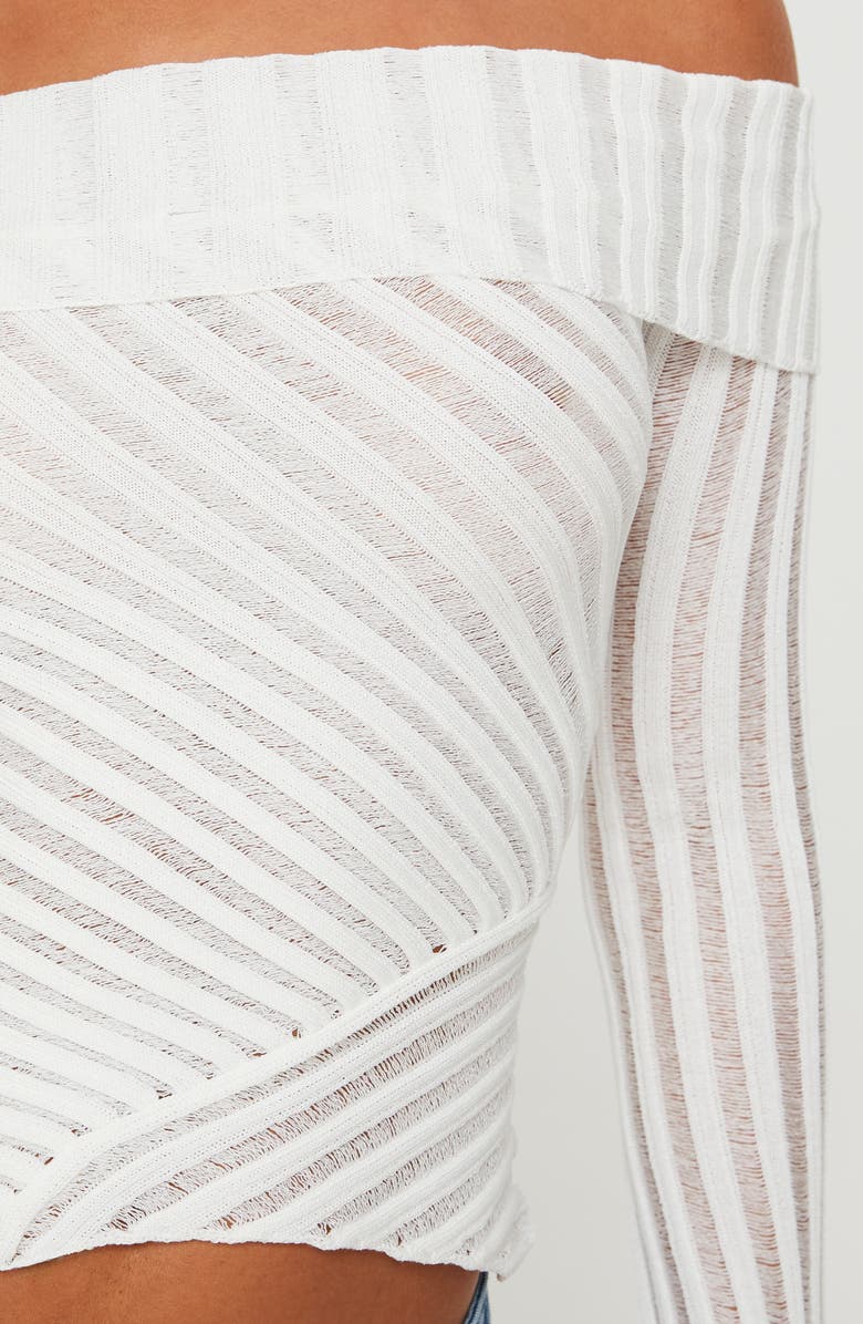 Princess Polly Cloud Off the Shoulder Sweater, Alternate, color,