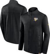 FANATICS Men's Fanatics Branded  Black Pittsburgh Penguins Authentic Pro Full-Zip Jacket