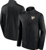 FANATICS Men's Fanatics Branded Black Pittsburgh Penguins Authentic Pro Full-Zip Jacket