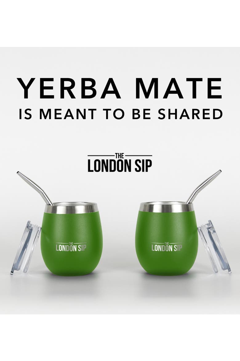 Yerba Mate Cup Set 8oz, Alternate, color, Green