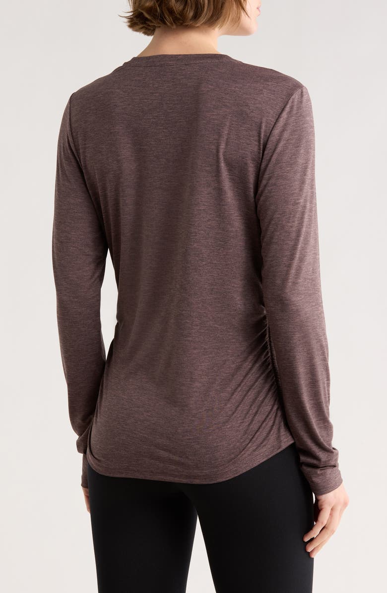 Z by Zella Atmosphere Cinch T-Shirt, Alternate, color, Grey Plum Heather