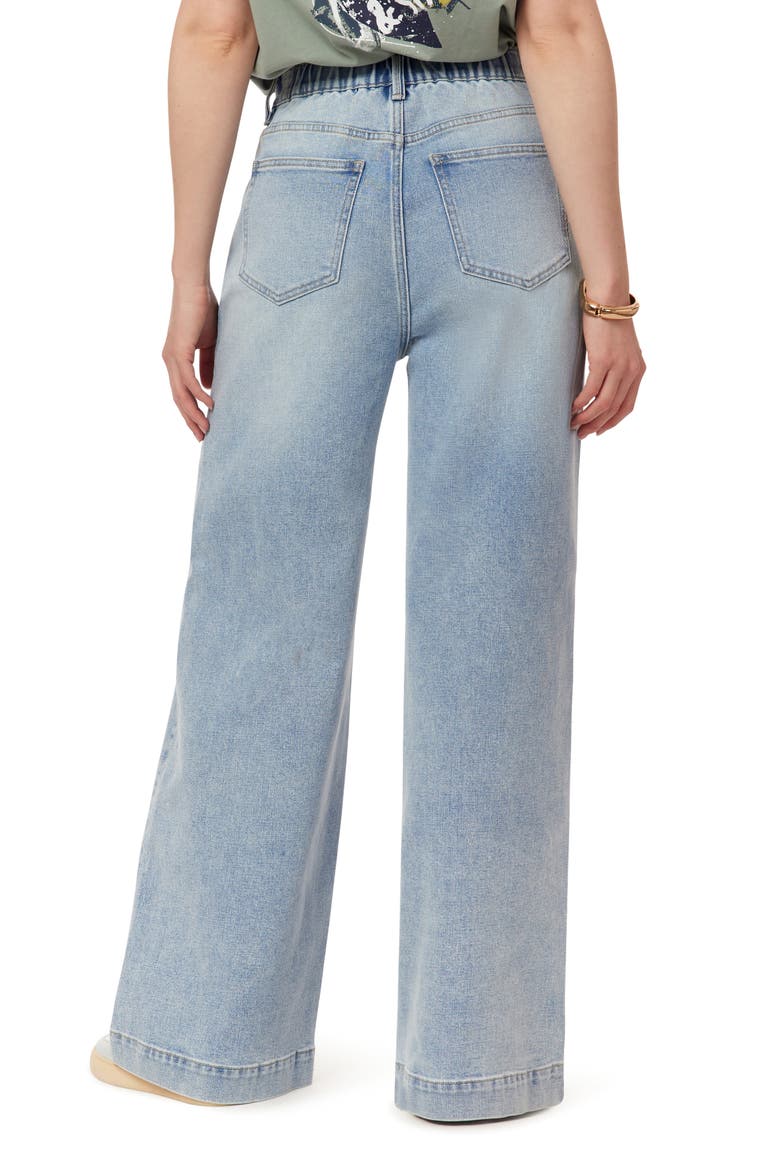 Drawstring Wide Leg Jeans, Alternate, color, NAPLES