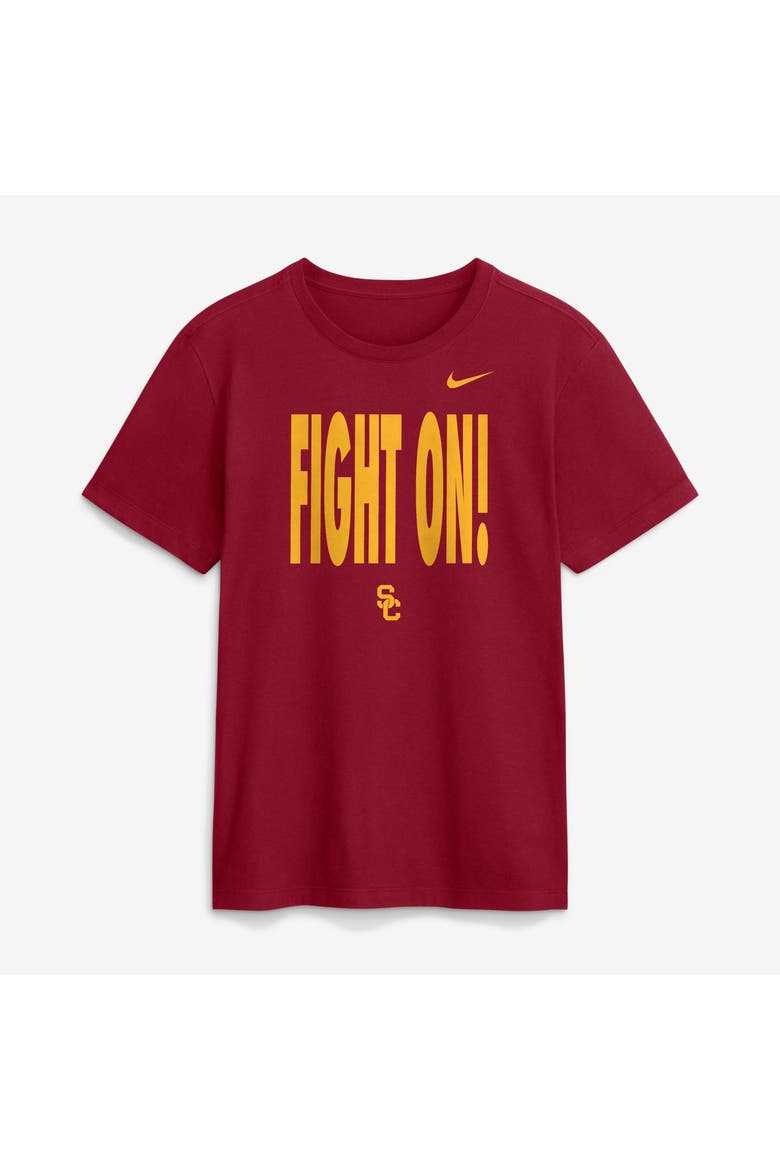 Men's Nike Cardinal USC Trojans 2026 Sideline Dri-FIT Slogan T-Shirt, Main, color, Cardinal