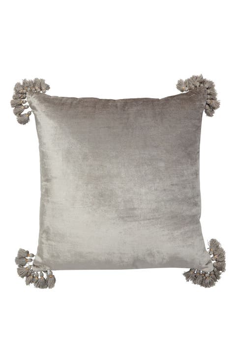 Raj Velvet Tassel Throw Pillow