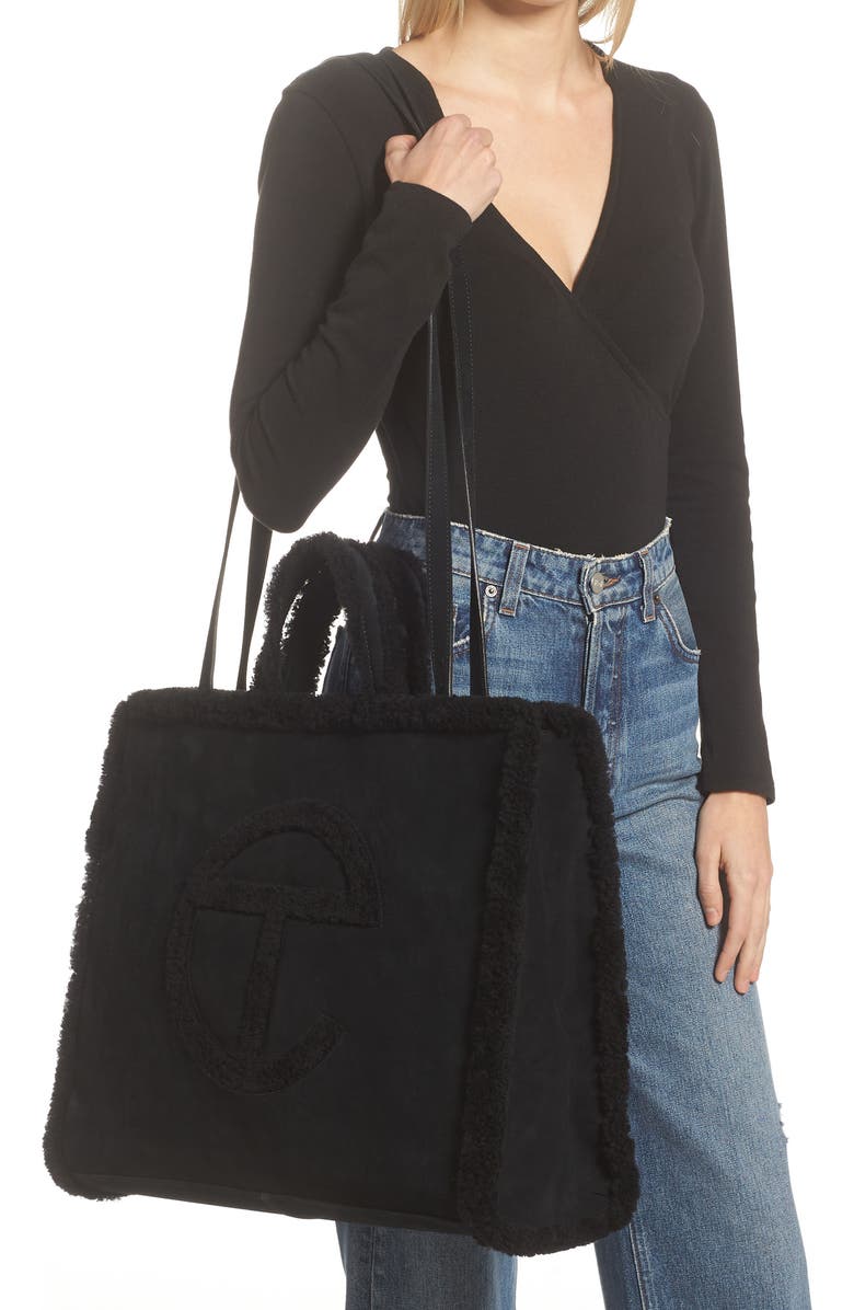 UGG<sup>®</sup> x TELFAR Gender Inclusive Large Genuine Shearling Shopper, Alternate, color,
