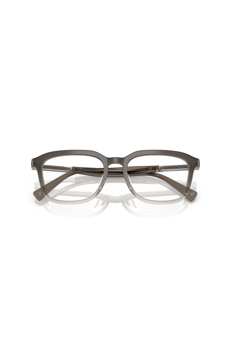 Brunello Cucinelli 53mm Rectangle optical glasses, Alternate, color, Grey