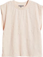 Wit & Wisdom Mixed Media Crinkle Jacquard Top