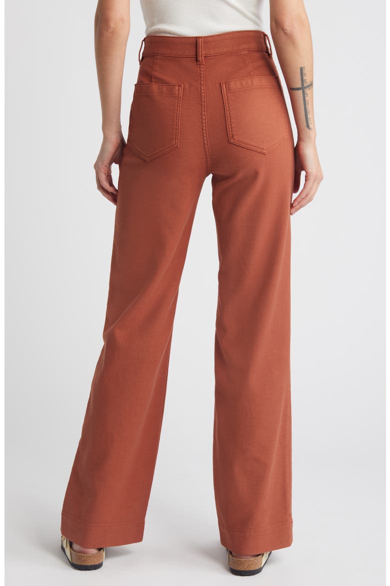 Stretch Terry Wide Leg Pants, Alternate, color, IMPERIAL TOPAZ