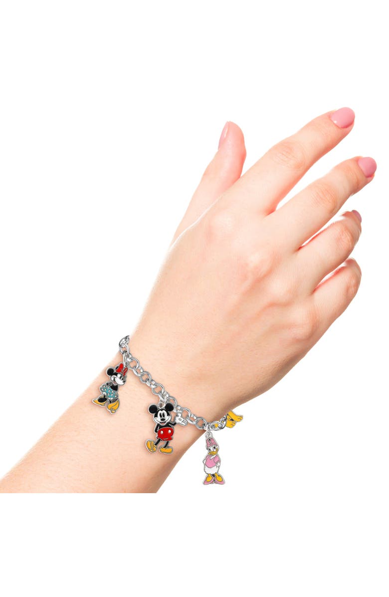 Disney Character Charm Bracelet, Alternate, color, Silver