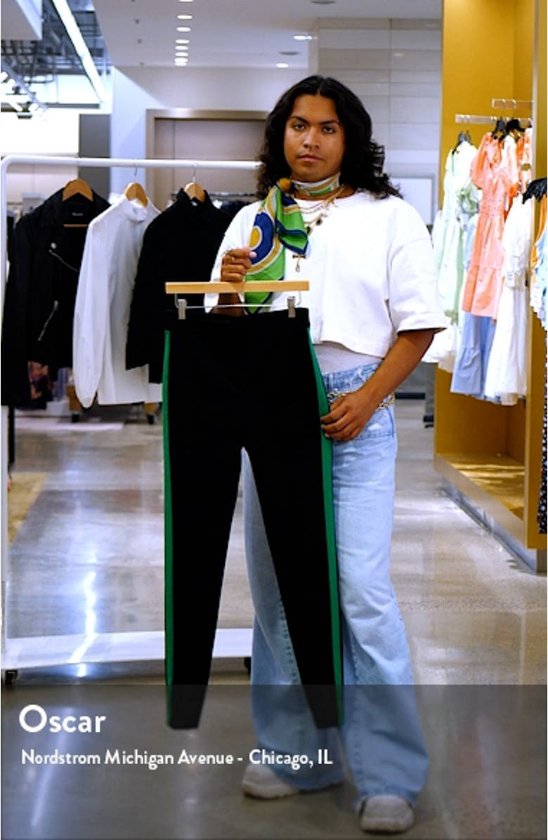 Mara Side Stripe Jersey Ankle Pants, sales video thumbnail