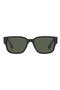 Havana 57mm Rectangular Sunglasses