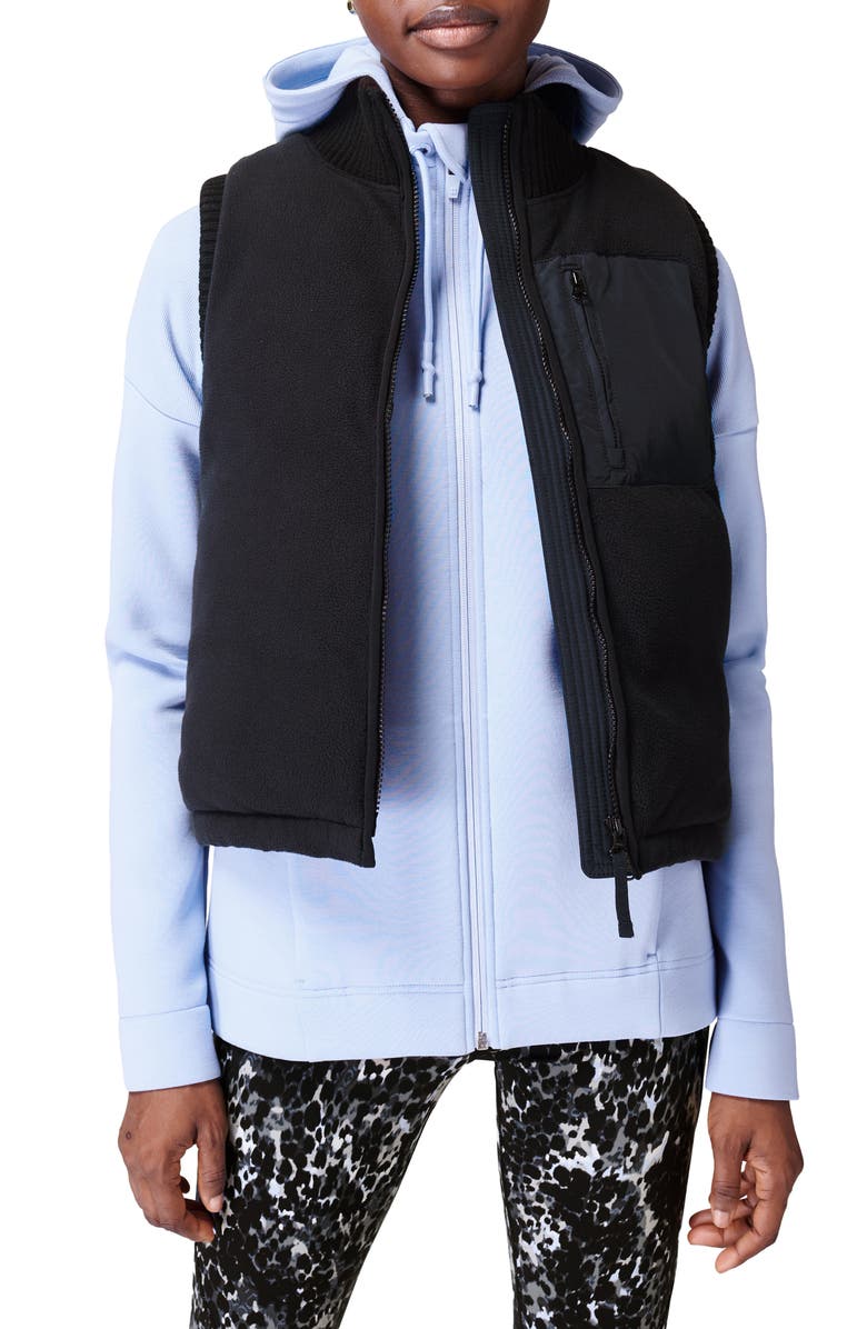 Sweaty Betty Venture Padded Fleece Vest, Main, color,