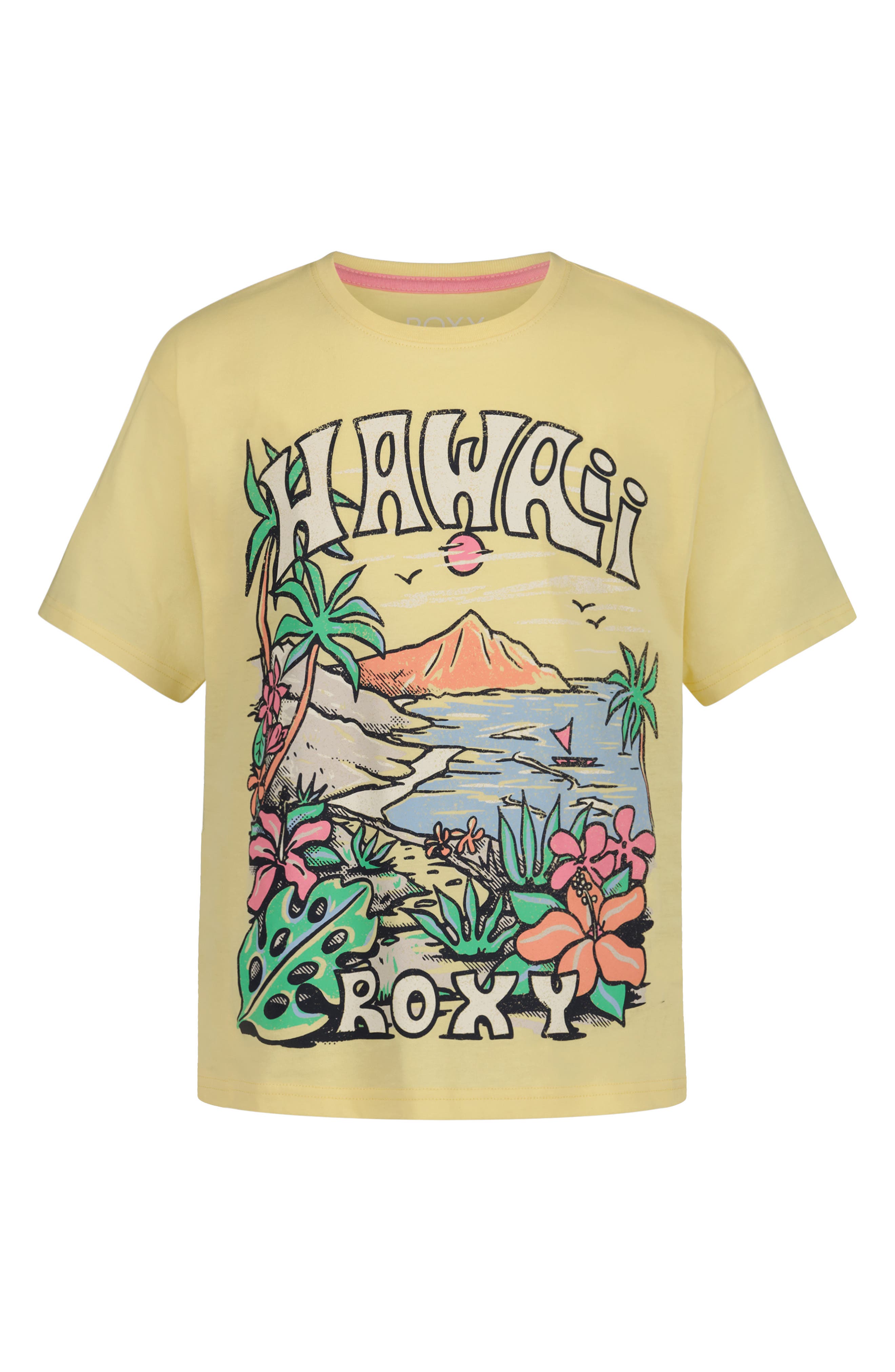Roxy Kids' Hawaii Oversize Cotton Graphic T-Shirt