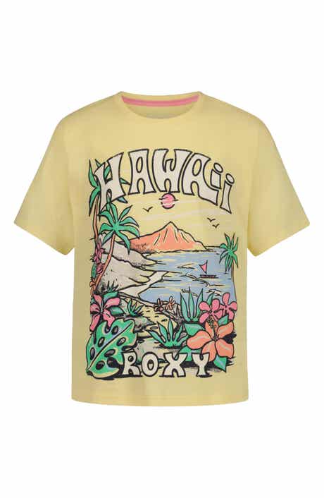 Roxy Kids' Hawaii Oversize Cotton Graphic T-Shirt
