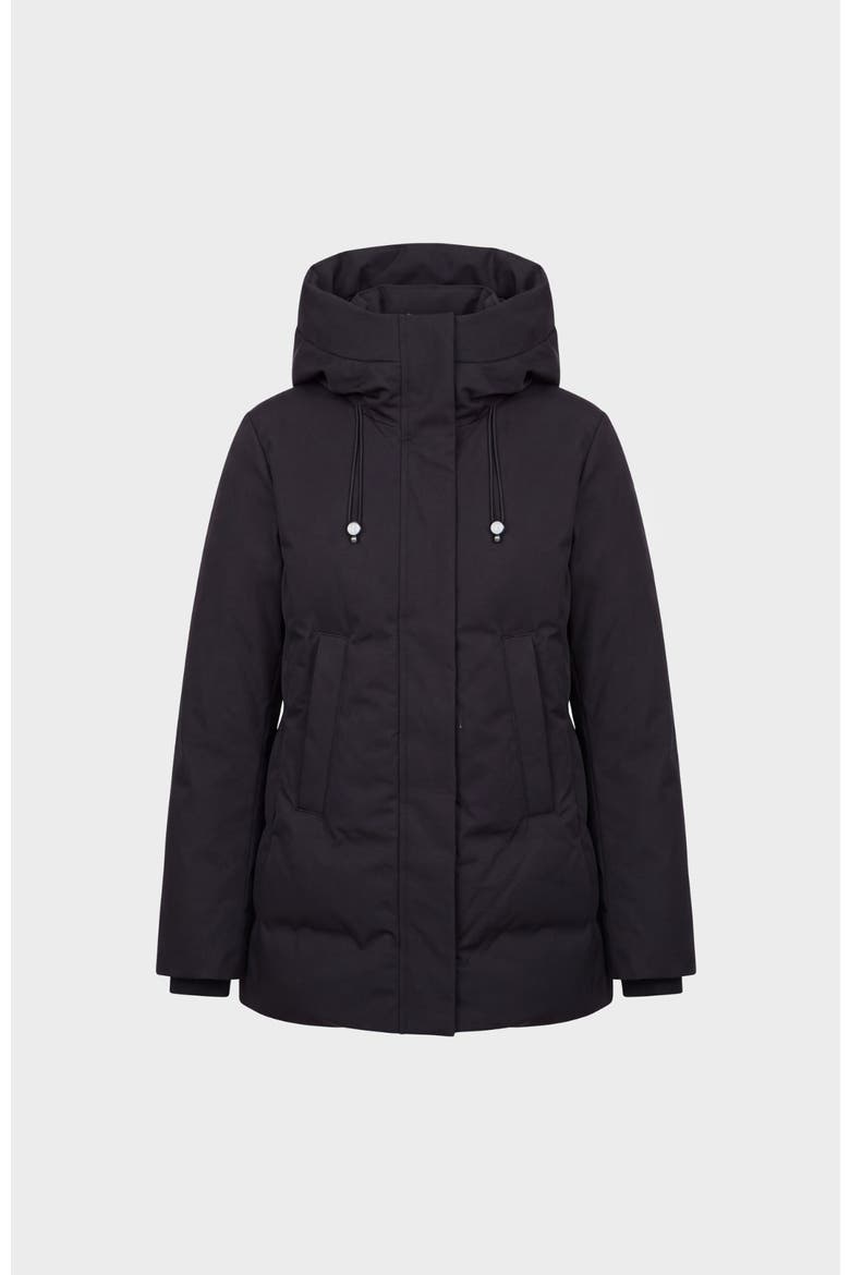 Opal Down Parka, Alternate, color, Black