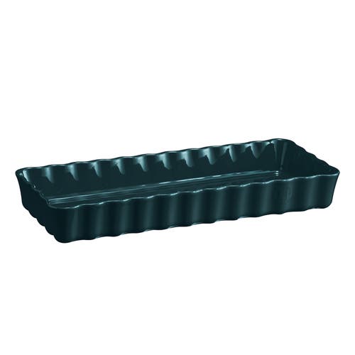 Emile Henry Slim Tart Dish In Ocean