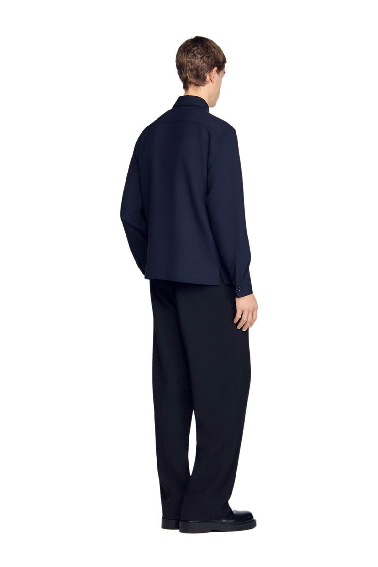 Patch pocket shirt, Alternate, color, Navy blue