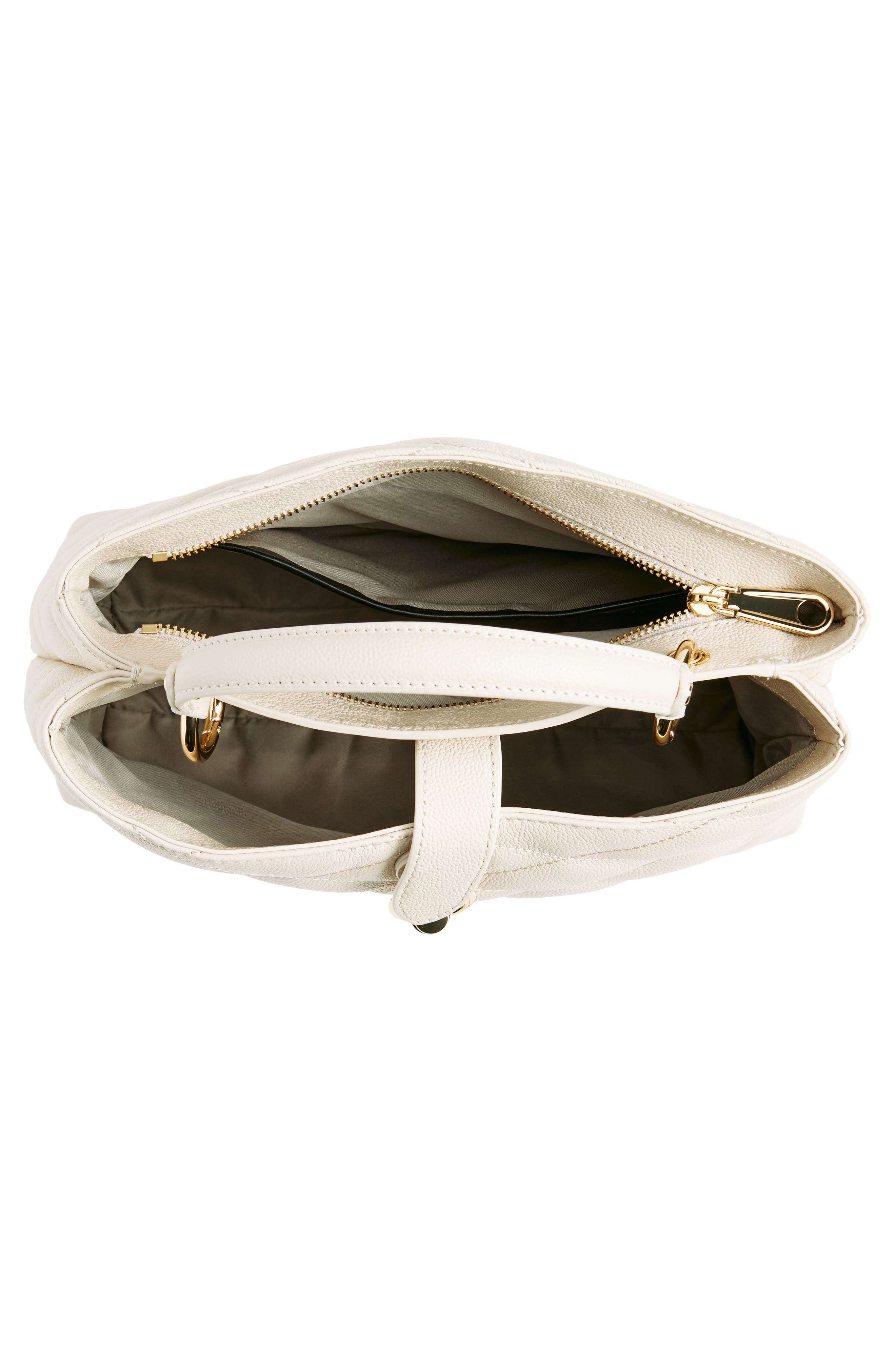 Rebecca Minkoff Edie Quilted Leather Top Handle Satchel, Alternate, color, 