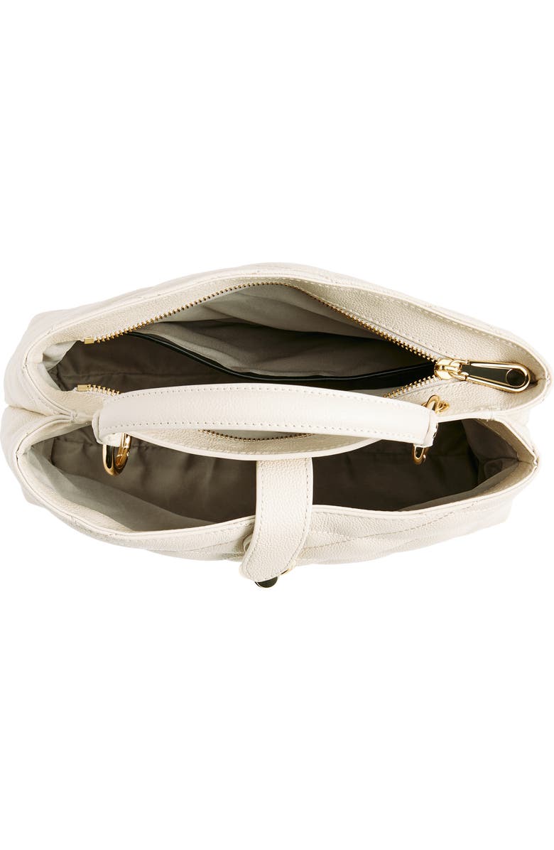 Rebecca Minkoff Edie Quilted Leather Top Handle Satchel, Alternate, color,