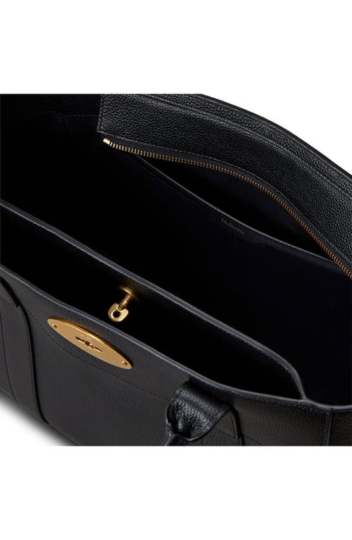 Mulberry Bayswater 9 To 5 Leather Zip Tote In Black