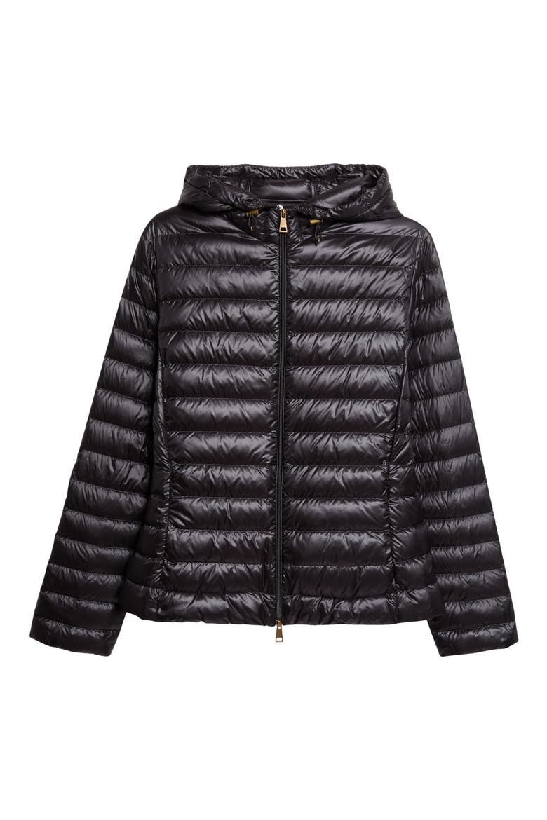 Igelhood Down Puffer Jacket, Alternate, color, BLACK