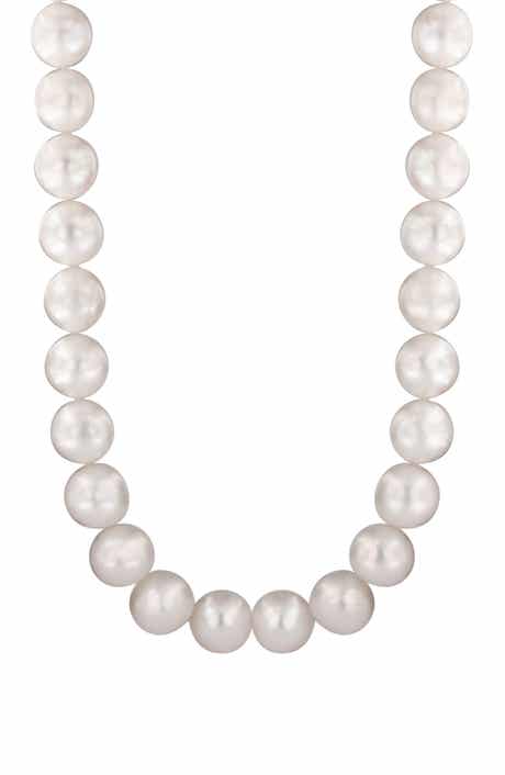 EFFY 925 Sterling Silver Freshwater 10mm Pearl Necklace