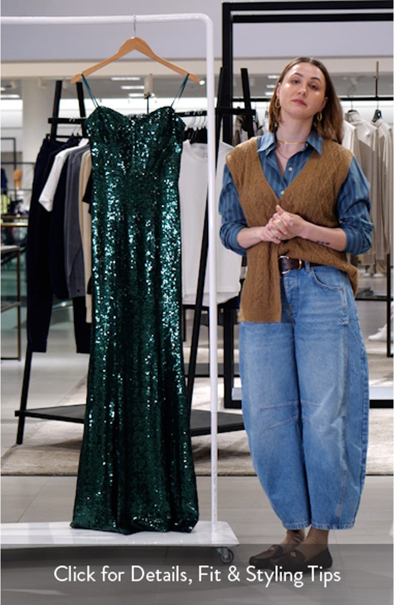 Hunter Strapless Lace-Up Gown, sales video thumbnail