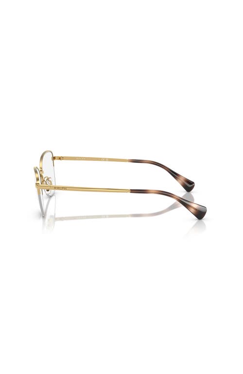 Ralph 53mm Irregular Optical Glasses In Gold