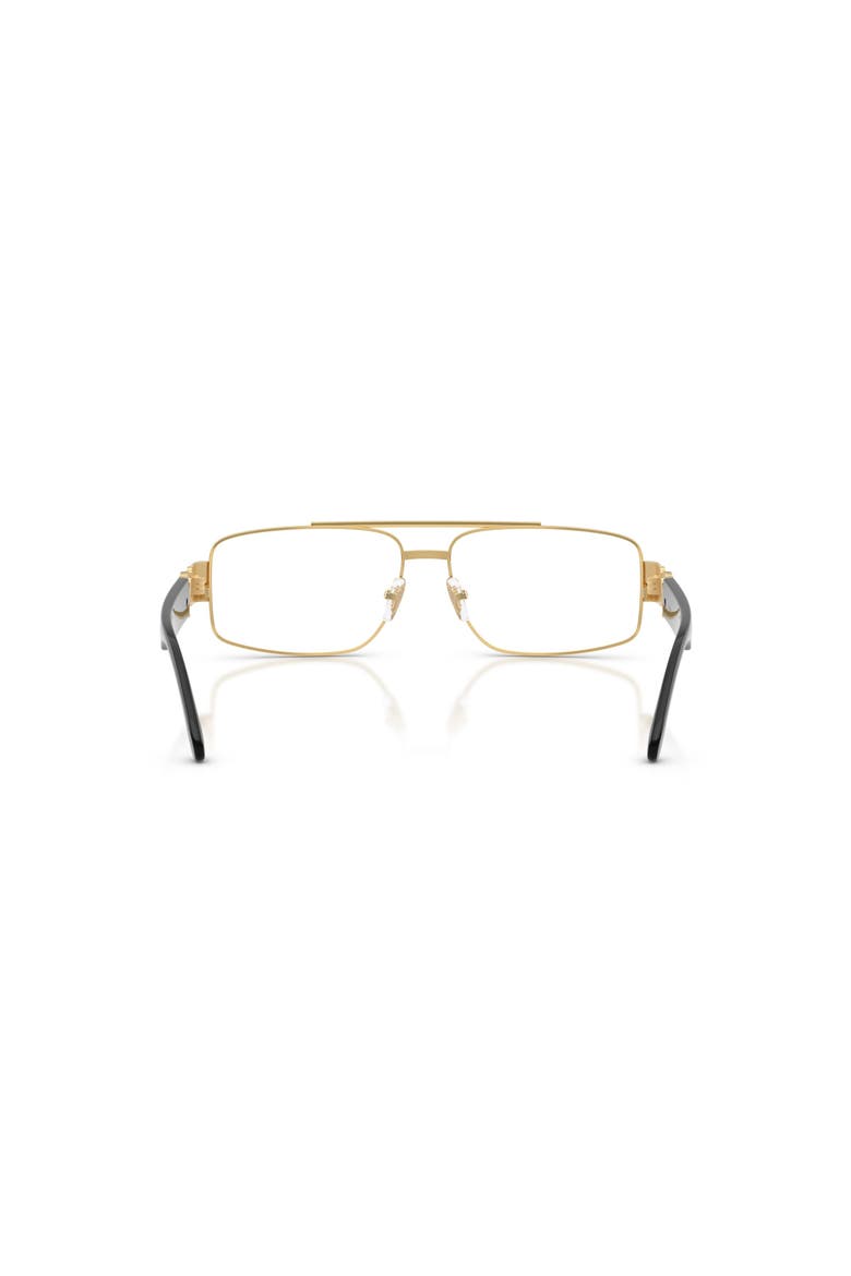 58mm Rectangle optical glasses, Alternate, color, Gold