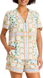 Tommy Bahama Poolside Palms Cover-Up Camp Shirt