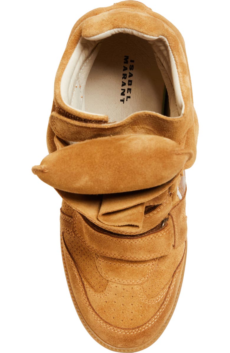 Isabel Marant Bekett Hidden Wedge High Top Sneaker, Alternate, color, Cognac