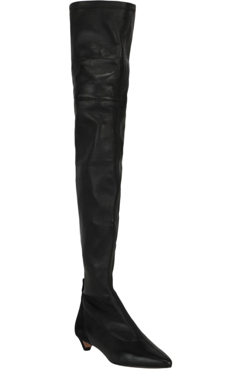 Givenchy Over-the-Knee Kitten Heel Boot, Main, color, Black