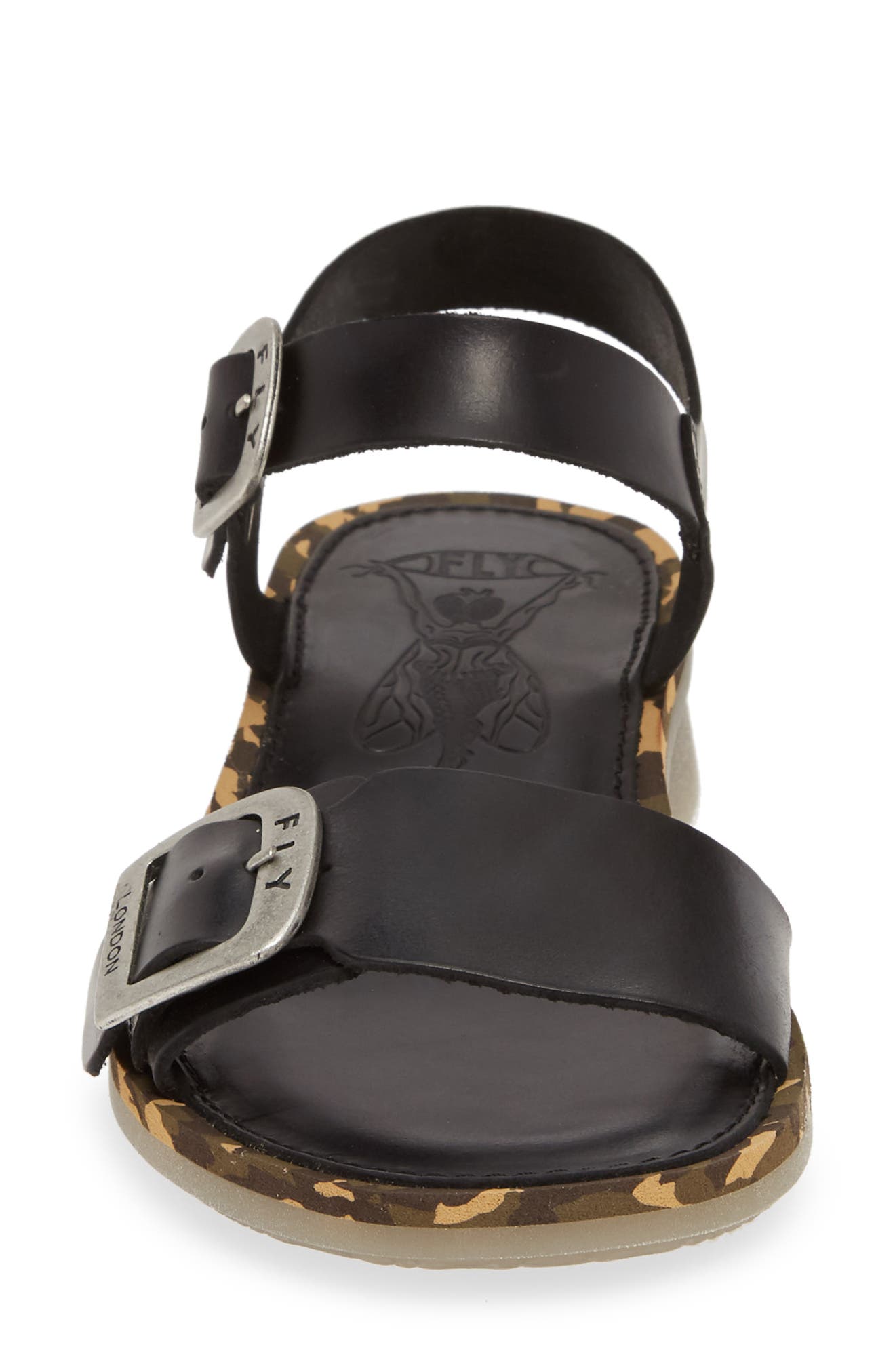 Fly London Comb Sandal, Alternate, color, 