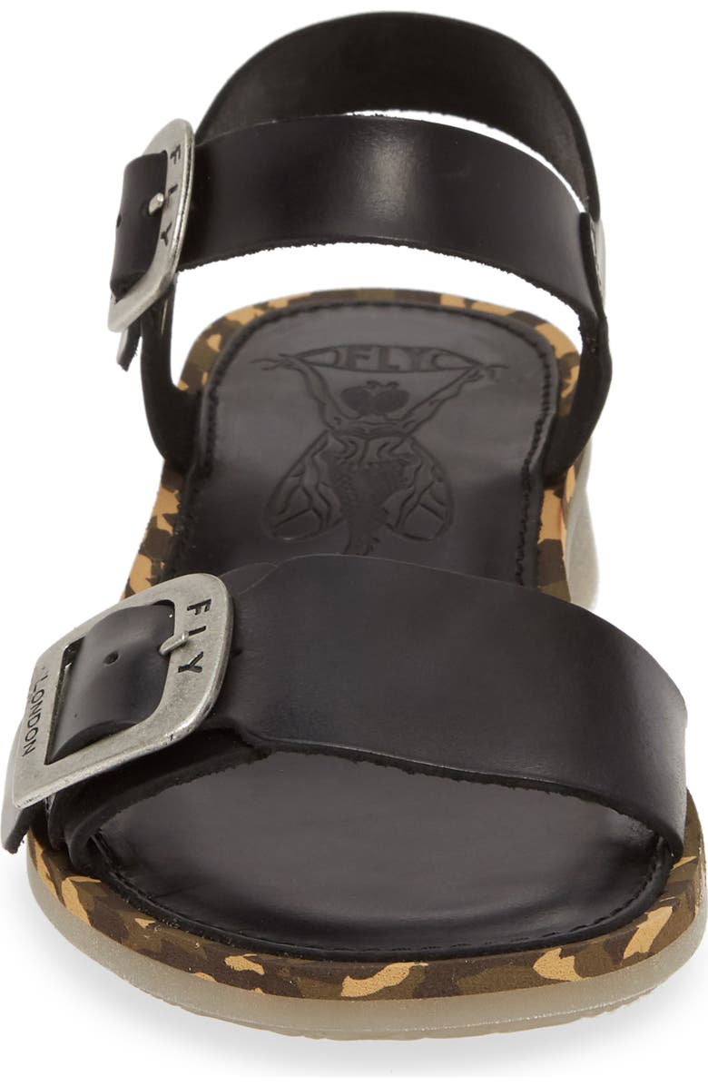 Fly London Comb Sandal, Alternate, color,