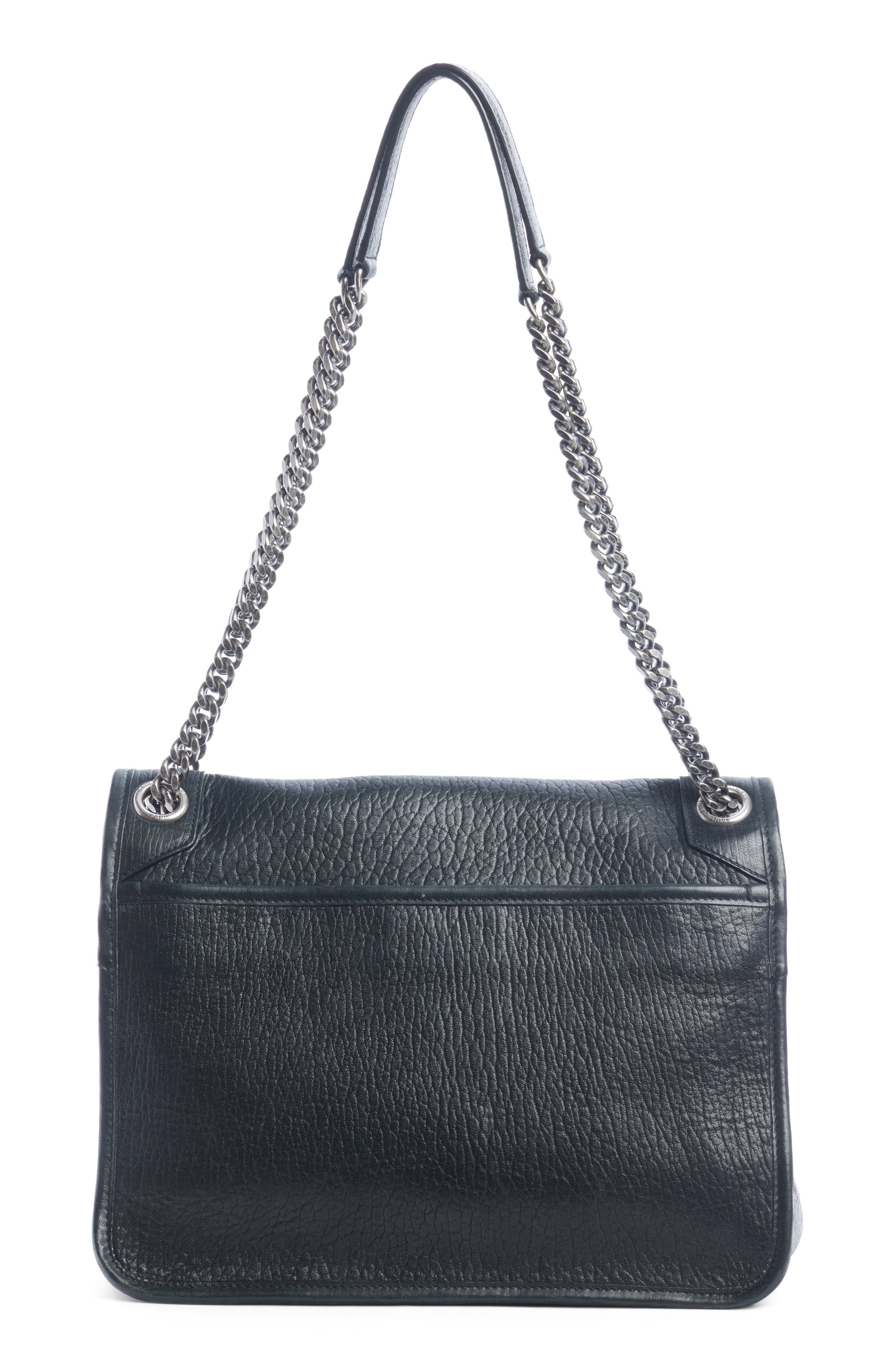Saint Laurent Medium Niki Leather Shoulder Bag, Alternate, color, 