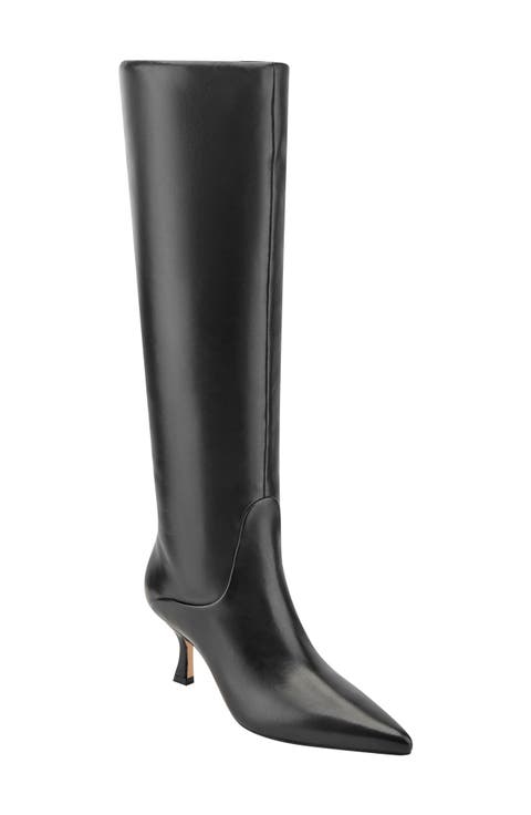 Visola Pointed Toe Knee High Boot