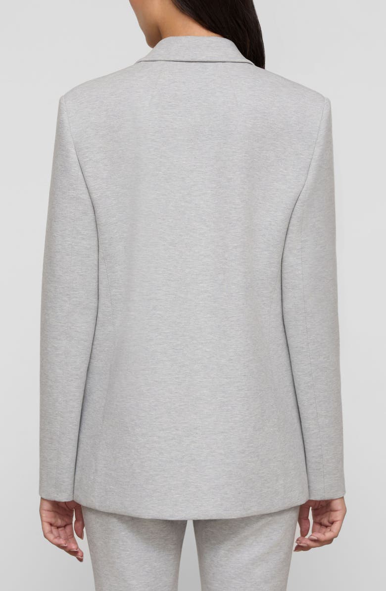 Lafayette 148 New York Scuba Mélange Blazer, Alternate, color, Greystone Melange