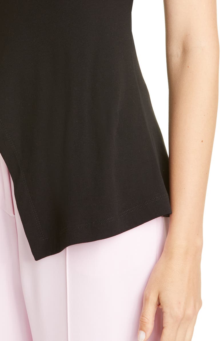 Rosetta Getty Asymmetrical Jersey Top, Alternate, color,