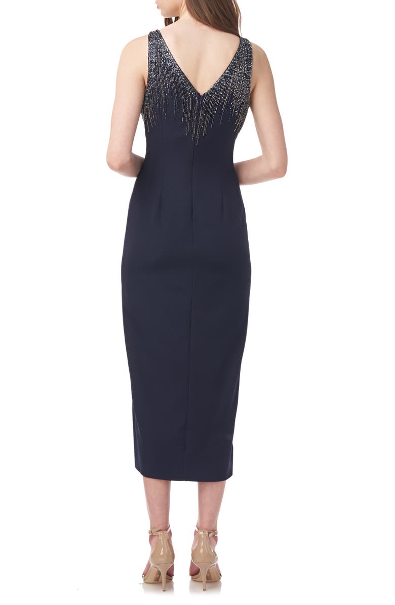 JS Collections Elsa Boat Neck Sleeveless Midi Dress, Alternate, color, 