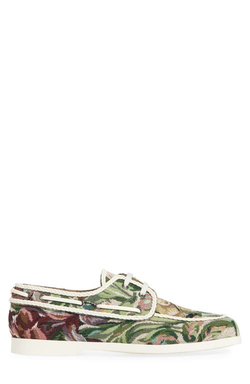 Valentino Garavani Palm Avenue Jacquard Boat Shoe