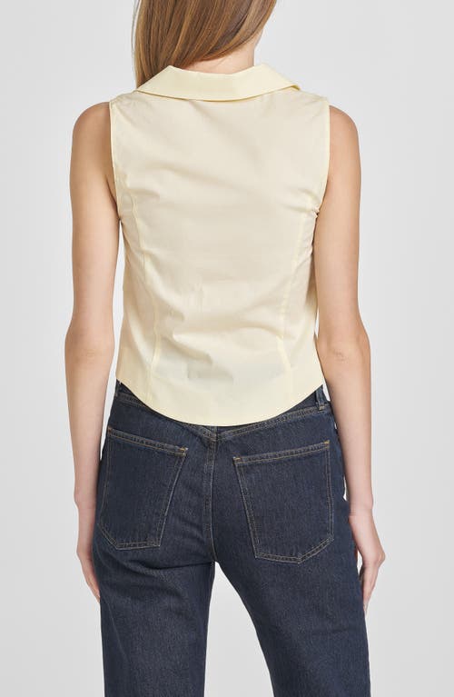 WAYF WAYF LILLY SLEEVELESS BUTTON-UP TOP 