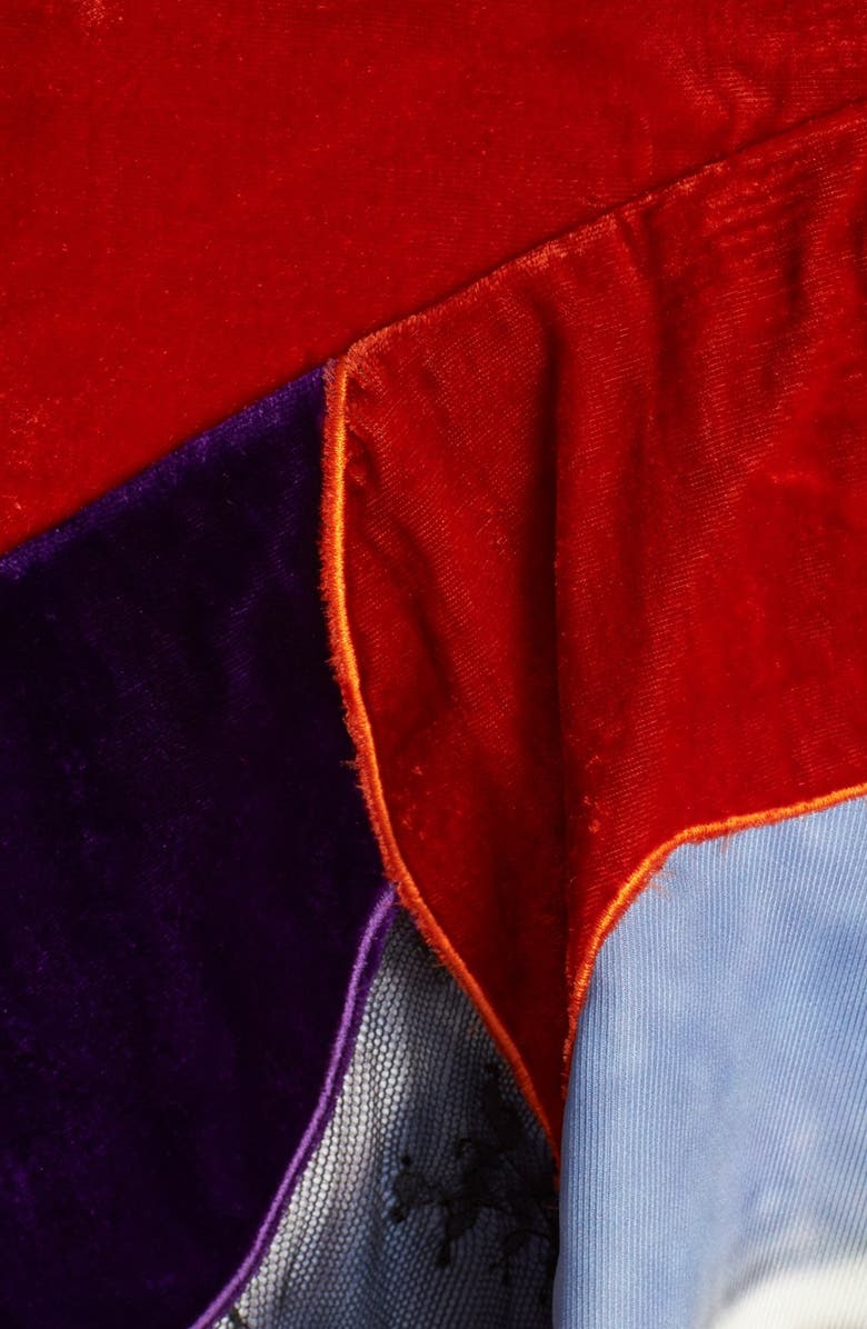 Koché Mixed Media Tank Dress, Alternate, color, 