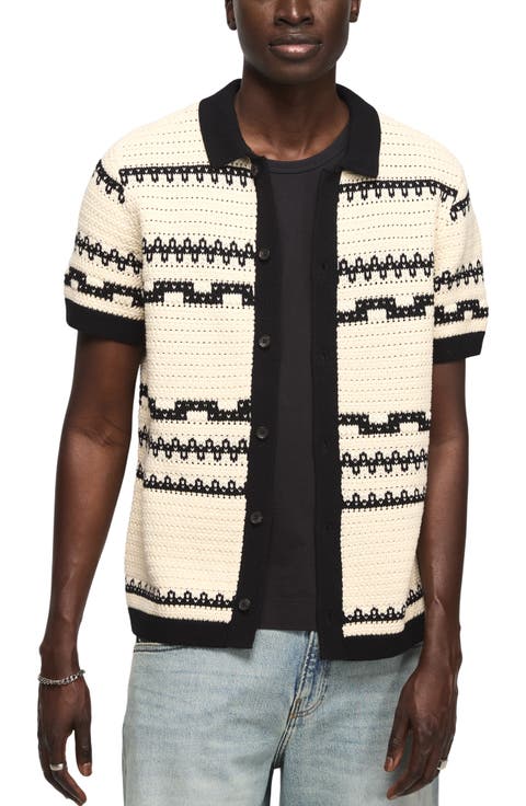 Crochet Button Down Sweater