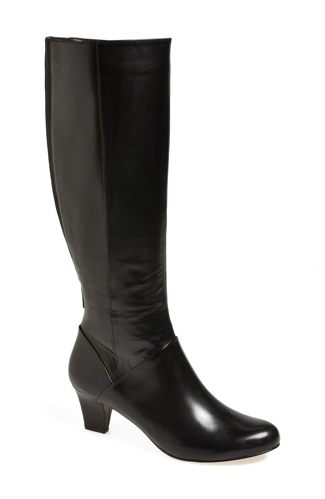 'Signature Posh' Boot, Main, color, BLACK